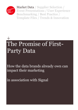 The Promise of First