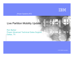 Live Partition Mobility Update