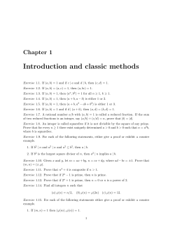 Introduction and classic methods