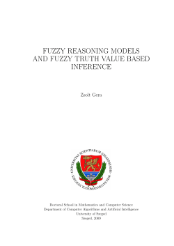 fuzzy reasoning models and fuzzy truth value based inference