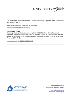 Contextual Autonomy Support in Video Game Play: A Grounded