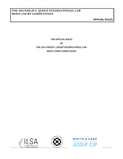 2016 Official Rules - International Law Students Association