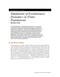 Simulation of Evolutionary Dynamics in Finite Populations