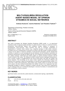 multi-equilibria regulation agent-based model of opinion dynamics