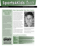 Meet Sports4Kids` New Team Captain