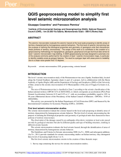 QGIS geoprocessing model to simplify first level seismic