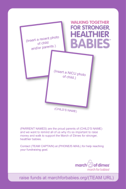 Slide 1 - March of Dimes