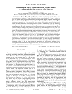 Density Of States - Computational Physics