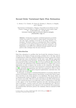 Second Order Variational Optic Flow Estimation
