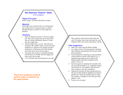 Hex-Ominoes &ldquo;Domino&rdquo; Game These two hexagons could