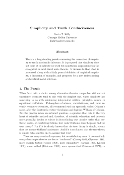 Simplicity and Truth Conduciveness