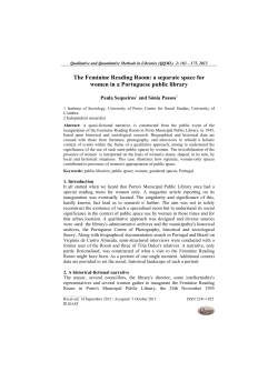 The Feminine Reading Room: a separate space for