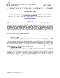 a literature survey on image classification techniques