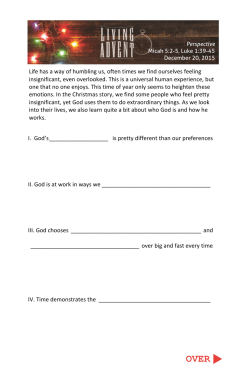 I. God`s is pretty different than our preferences II. God is at work in