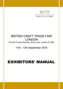 BRITISH CRAFT TRADE FAIR LONDON