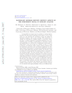 Random-set methods identify distinct aspects of the