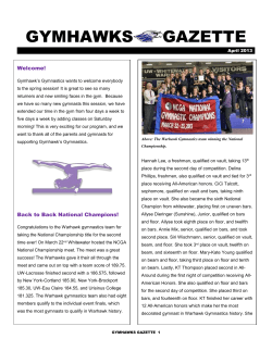 April 13 Newsletter