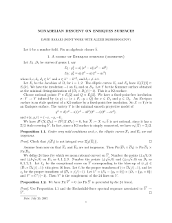 NONABELIAN DESCENT ON ENRIQUES SURFACES Let k be a