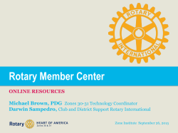 SAT 9-26 Rotary On-line Resources - Rotary Zones 30-31