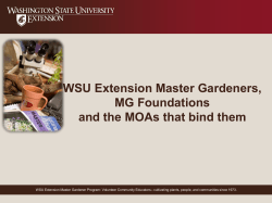 MG Completion Certificate - WSU Master Gardener Program