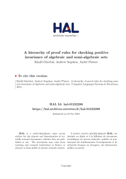 A hierarchy of proof rules for checking positive invariance of