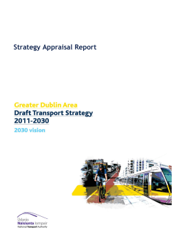 Strategy Appraisal Report - National Transport Authority