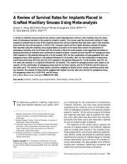 A Review of Survival Rates for Implants Placed in Grafted Maxillary