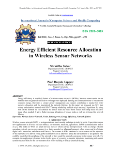 Energy Efficient Resource Allocation in Wireless Sensor Networks