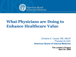 American Board of Internal Medicine The