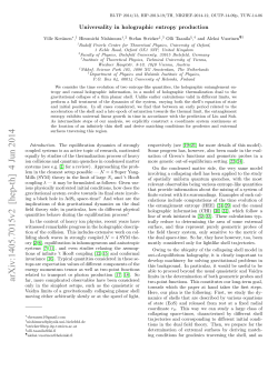 Universality in holographic entropy production