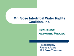 Mni Sose Intertribal Water Rights Coalition