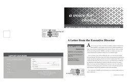 A Letter from the Executive Director