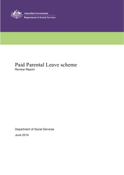 Paid Parental Leave - Department of Social Services