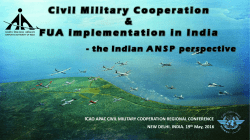 Civil Military Cooperation and the FUA implementation in India