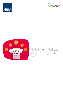 DMA Insight: Marketer email tracking study 2017