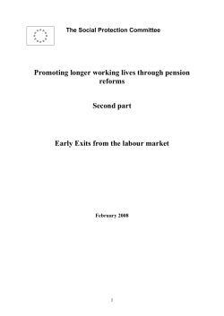 outline spc study on early exits from labour market