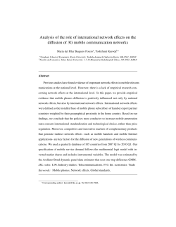 Analisis of the role of international network effects on the diffusion of