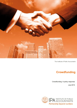 Crowdfunding - Institute of Public Accountants