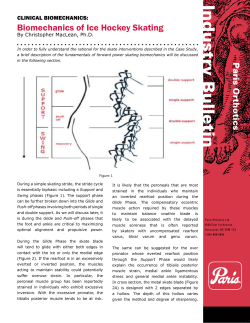 Biomechanics of Ice Hockey Skating