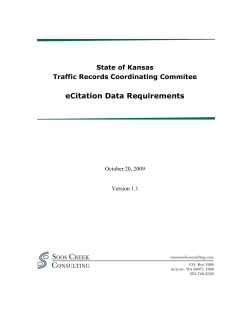 eCitation Data Requirements