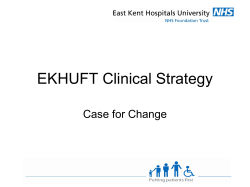 EKHUFT Clinical Strategy