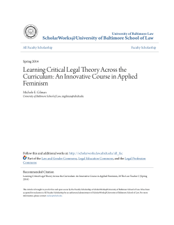 Learning Critical Legal Theory Across the Curriculum