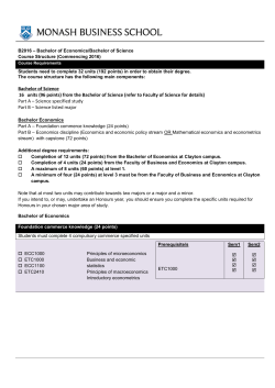 from the Bachelor of Science