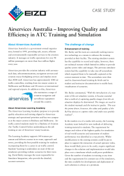 Cast Study: Airservices Australia &ndash; Improving Quality and Efficiency