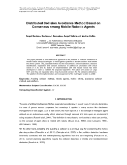 Distributed Collision Avoidance Method Based on Consensus
