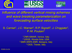 Carniel - Regional Ocean Modeling System