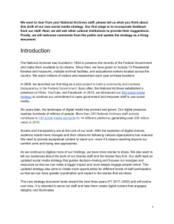 Social Media Strategy