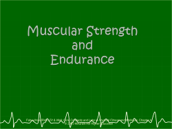 Benefits of Muscular Strength and Endurance