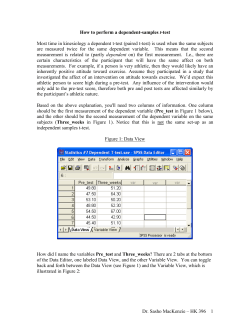 How to perform an independent-samples t-test