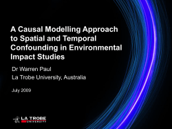 A causal modelling approach to spatial and temporal confounding in